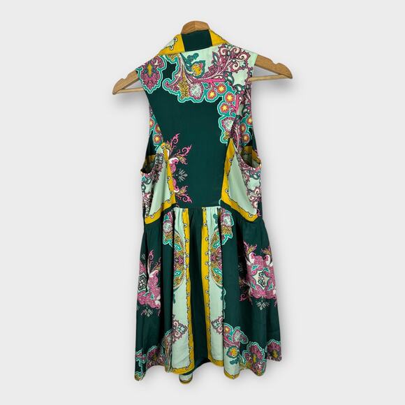 Moon Collection Womens size Large Paisley Print Sleeveless Dress - Picture 2 of 9